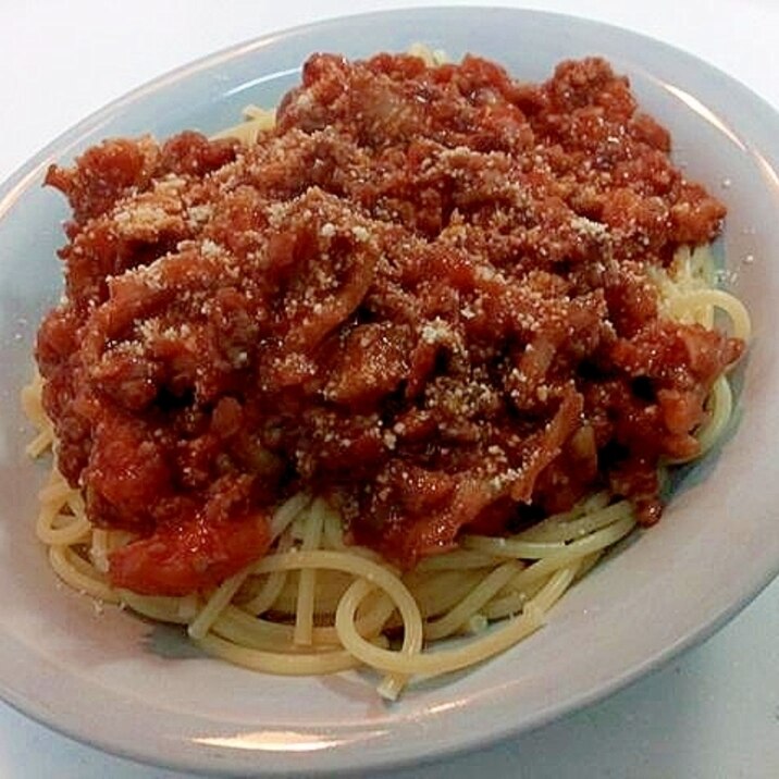 舞茸入り ミートソーススパゲティ